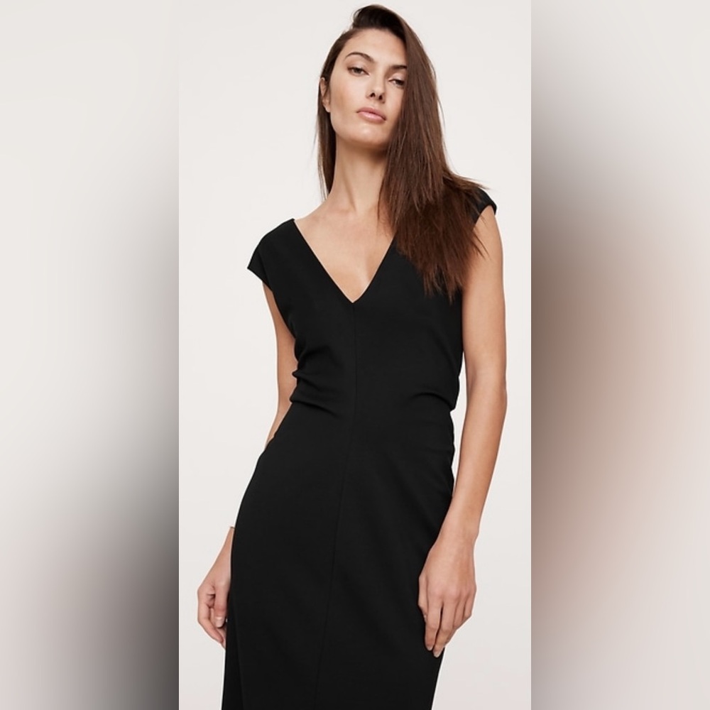 LIGHTWEIGHT PONTE BIAS-CUT MAXI DRESS
